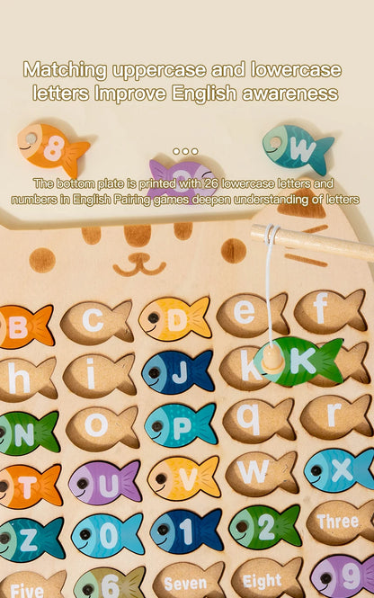 Fishing Game Toys - Alphabetical Fishes, Great for Learning ABC’s