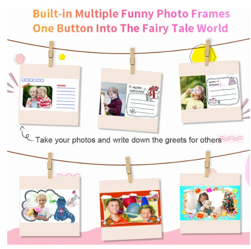 Kids Digital Camera Photography Instantly Prints Photos