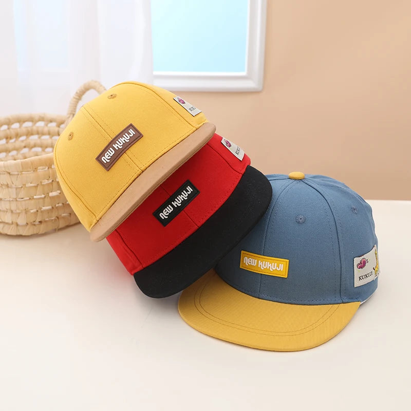 Flat Brim Baseball Cap for Boys