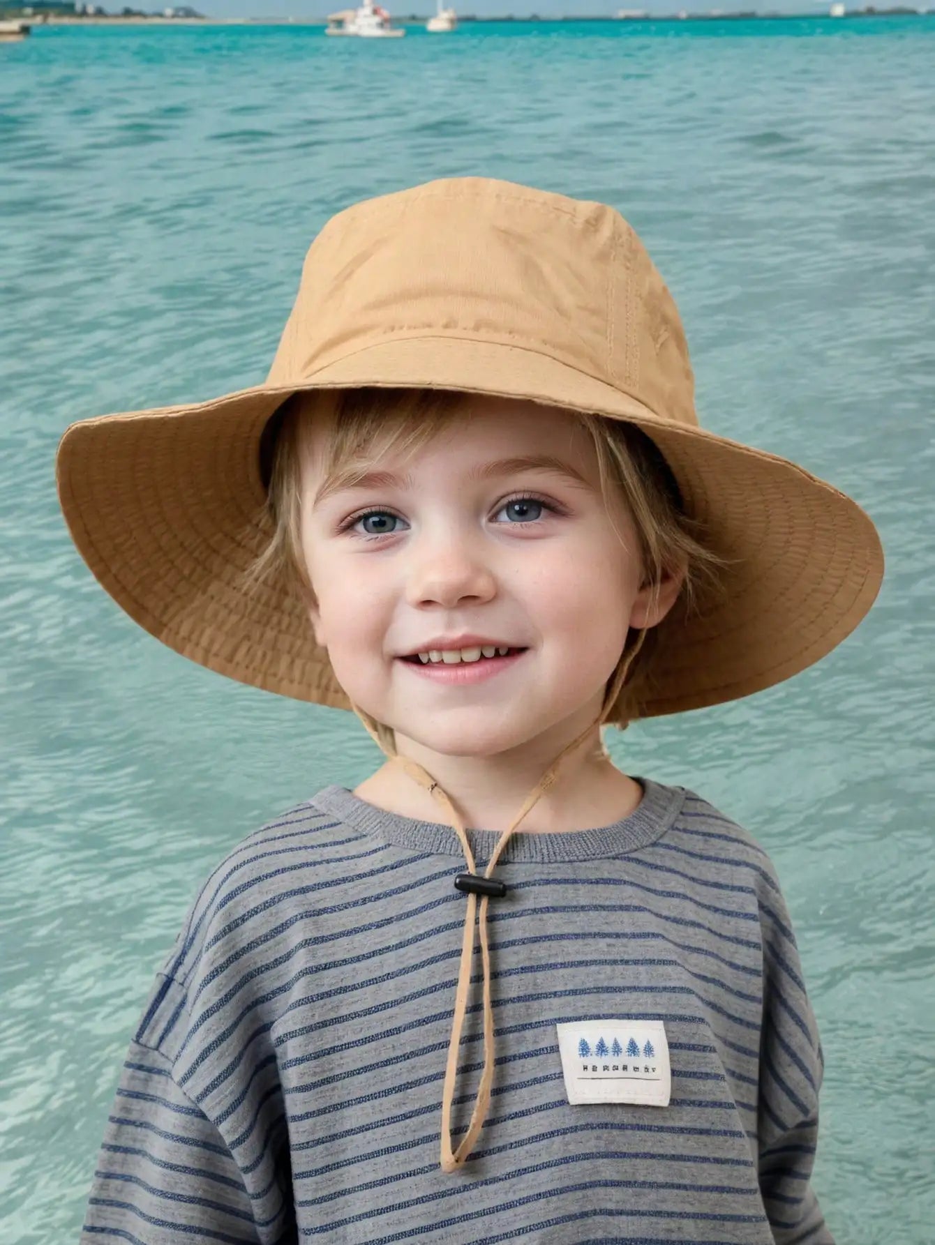 Adjustable Drawstring Bucket Hat Summer Outdoor Fun