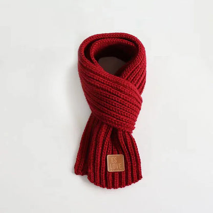 Multicoloured Unisex Winter Knitted Scarf