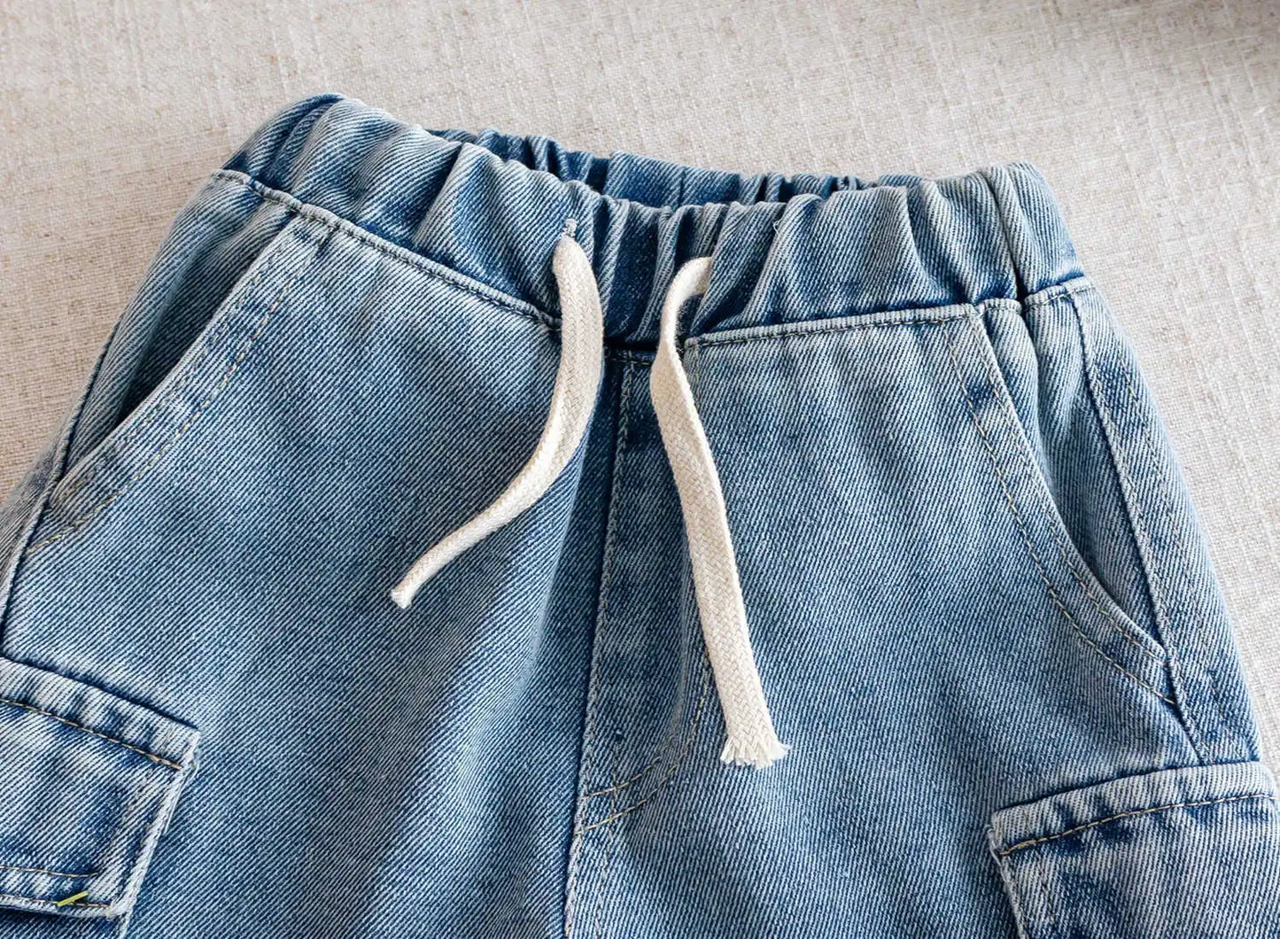 Boys Denim Cargo Shorts