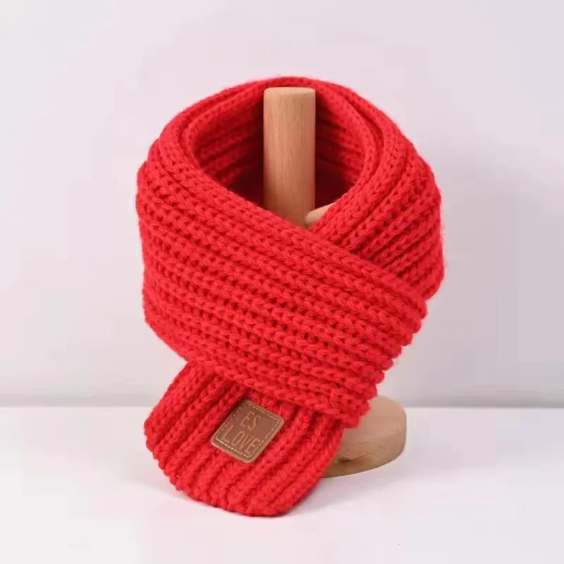 Multicoloured Unisex Winter Knitted Scarf