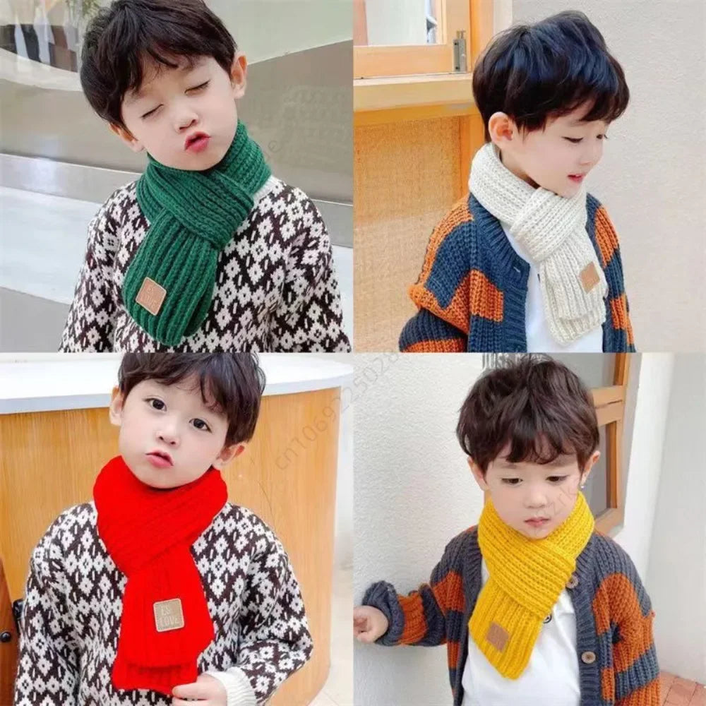 Multicoloured Unisex Winter Knitted Scarf