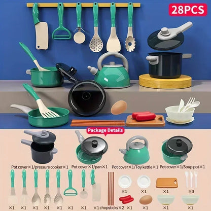 Kitchen Set with Realistic Cooking Tools