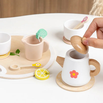 Wooden Kitchen Tea Party Set