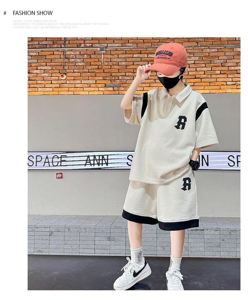 Teenagers Summer Boys Clothing Sets