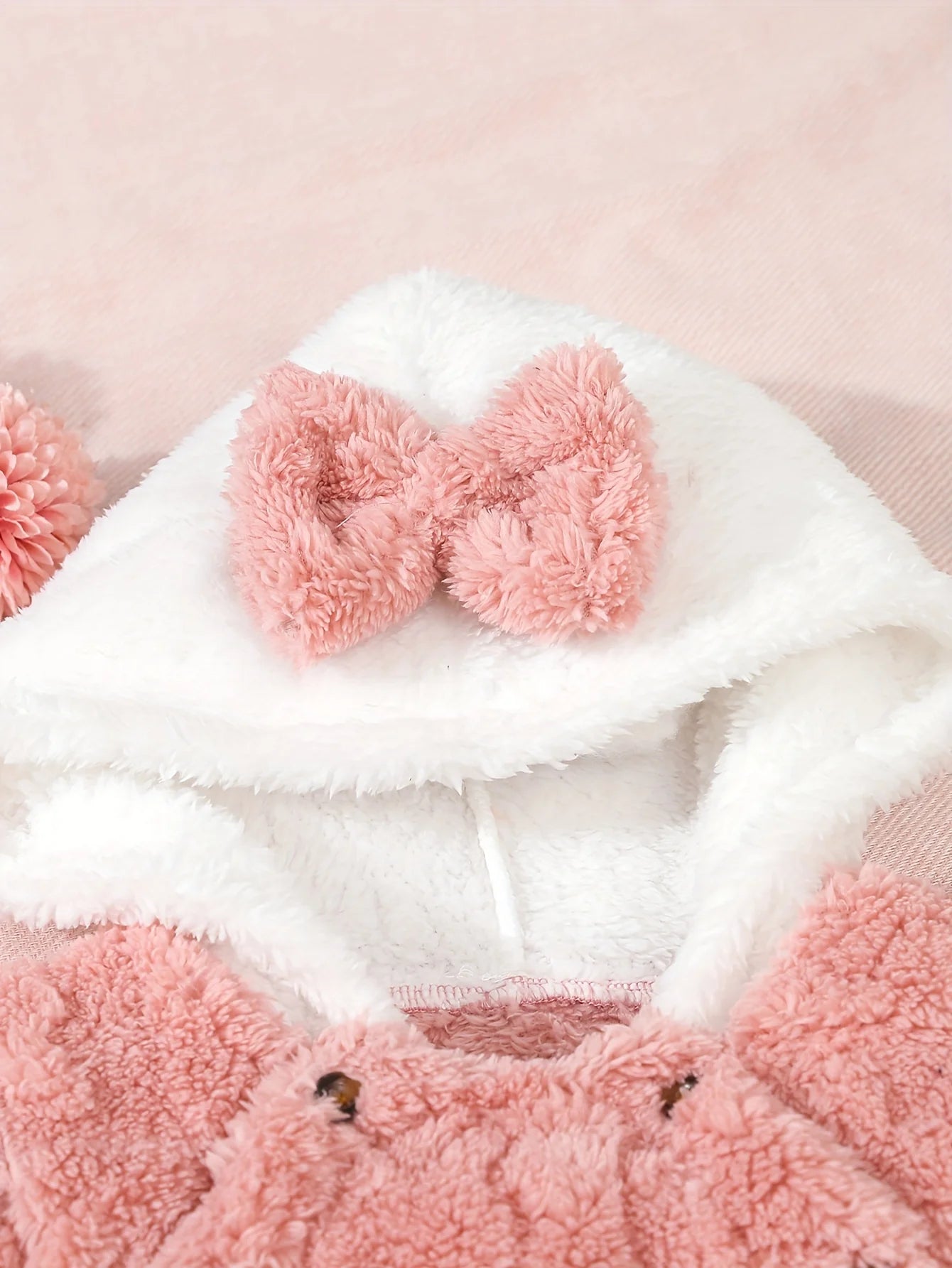 Autumn And Winter Plush Hooded Dress
