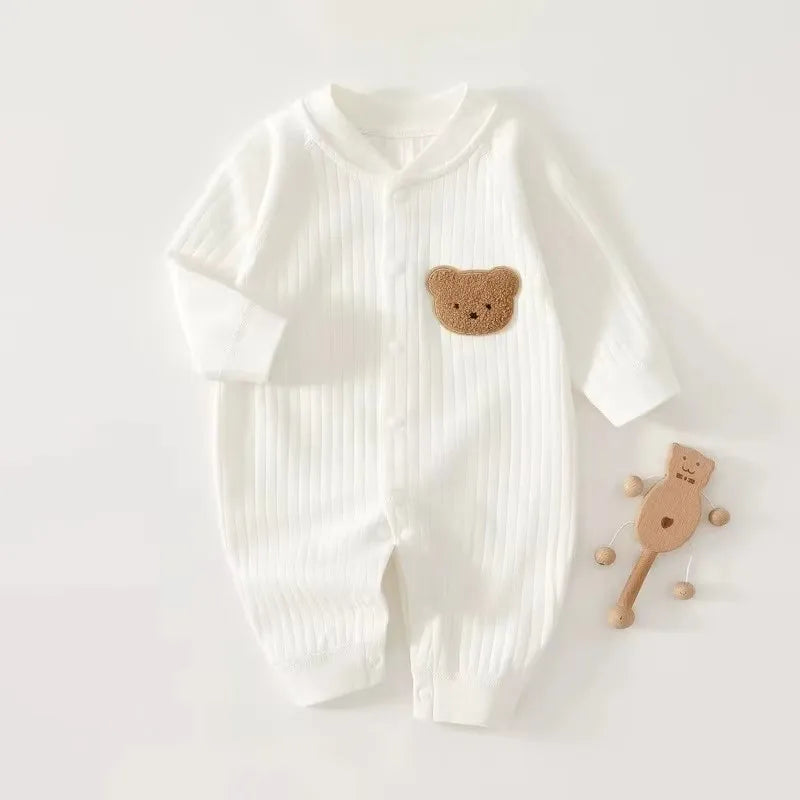 3-9 Months Baby Romper Cartoon Bear Cotton Jumpsuit