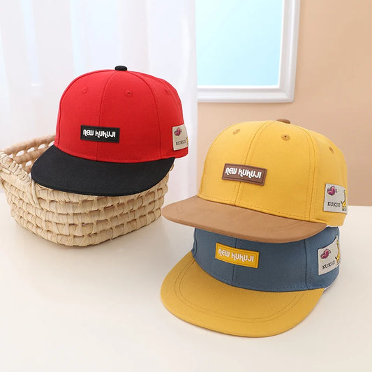 Flat Brim Baseball Cap for Boys