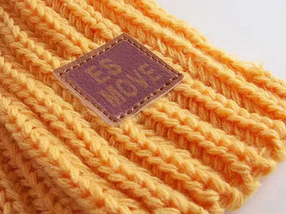 Multicoloured Unisex Winter Knitted Scarf