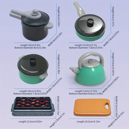 Kitchen Set with Realistic Cooking Tools