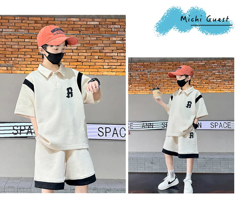 Teenagers Summer Boys Clothing Sets
