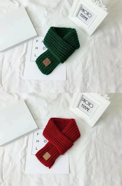 Multicoloured Unisex Winter Knitted Scarf