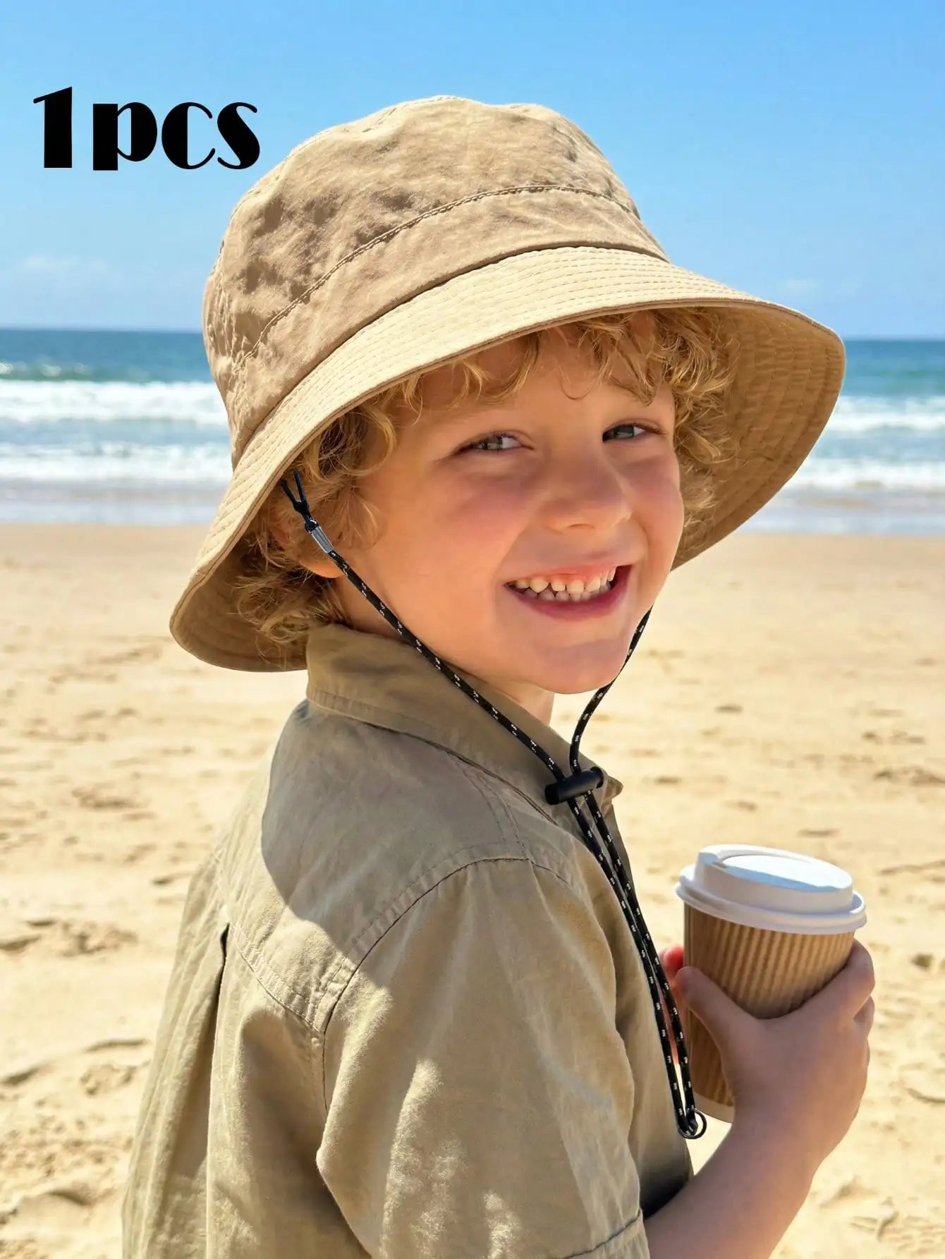 Adjustable Drawstring Bucket Hat Summer Outdoor Fun