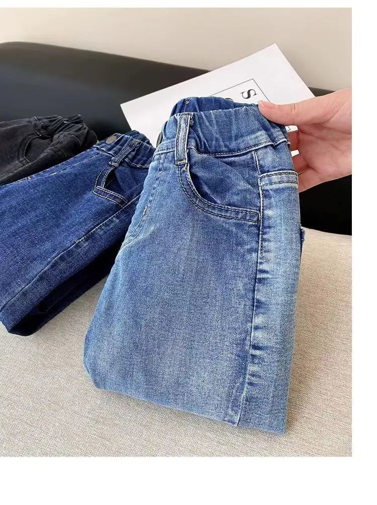 Boys Loose Thin Denim Long Pants