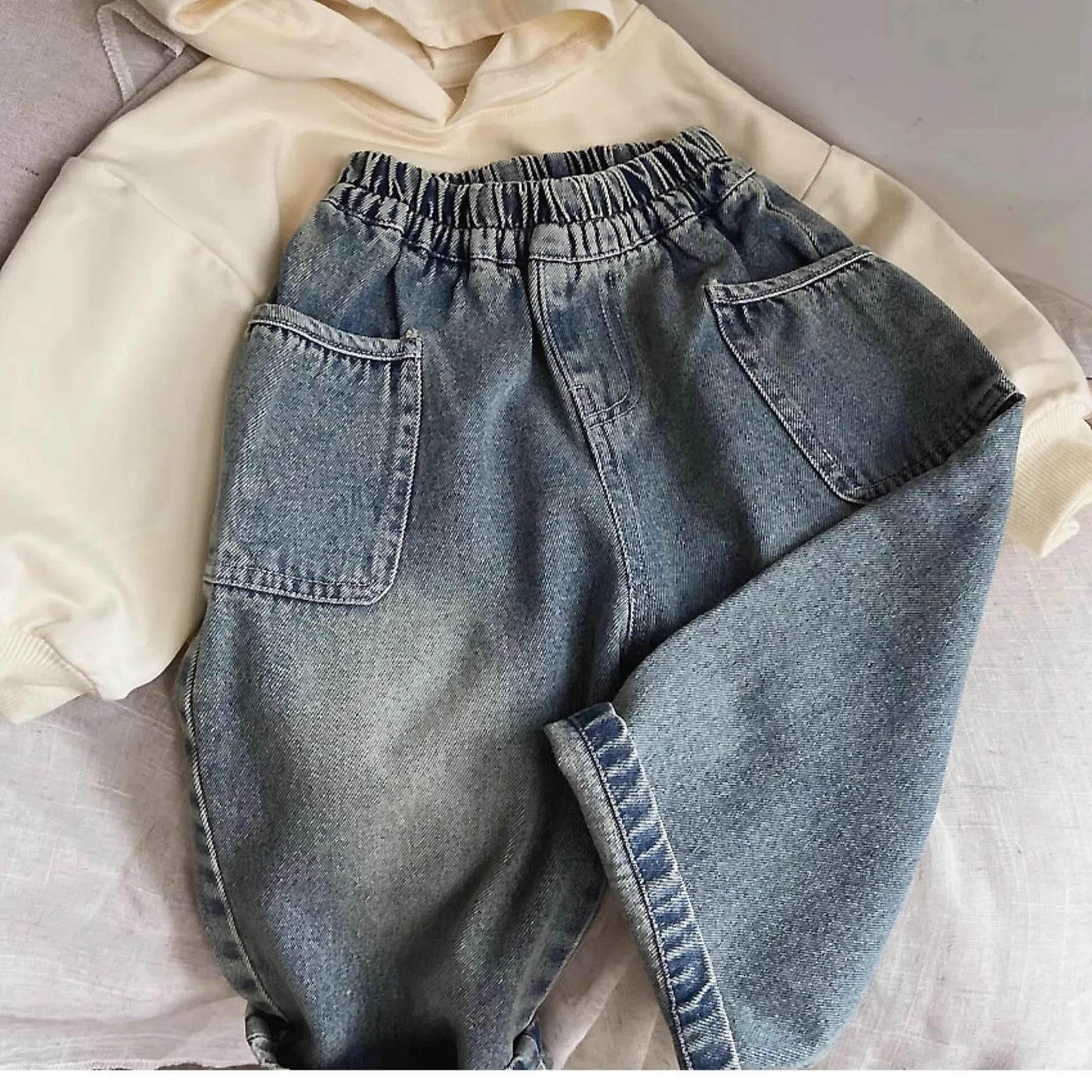 Boys Denim Side Pocket Pants