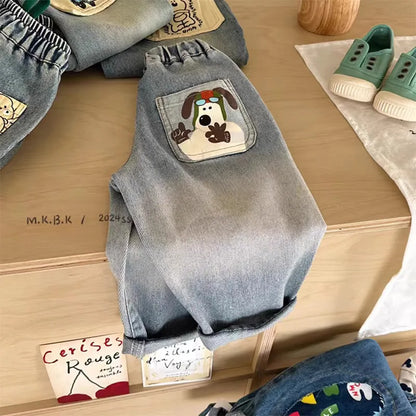 Boys Denim Side Pocket Pants