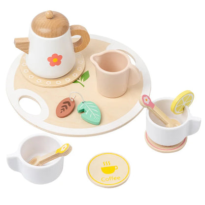 Wooden Kitchen Tea Party Set