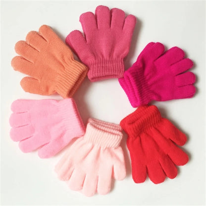 Knitted Full Finger Gloves Outdoor Winter Warm Mitten