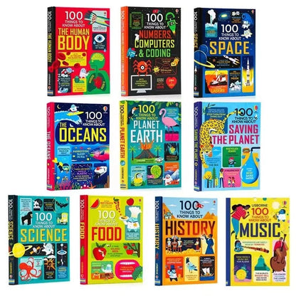 11 Books/Set 100 Things to Know About Hardcover Children Book in English
