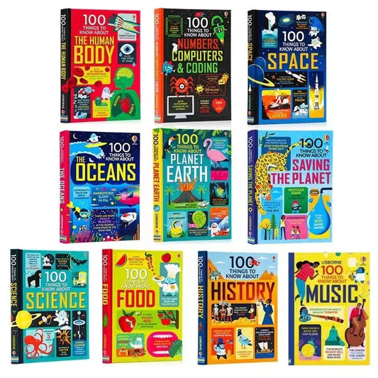 11 Books/Set 100 Things to Know About Hardcover Children Book in English