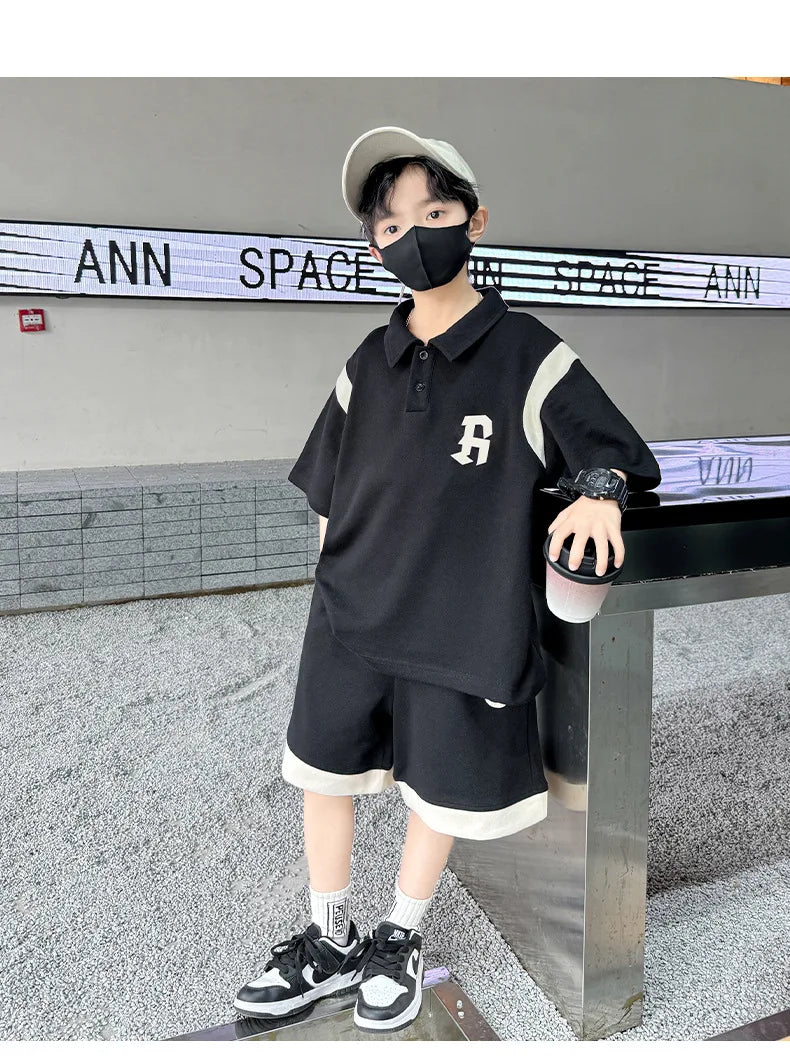 Teenagers Summer Boys Clothing Sets