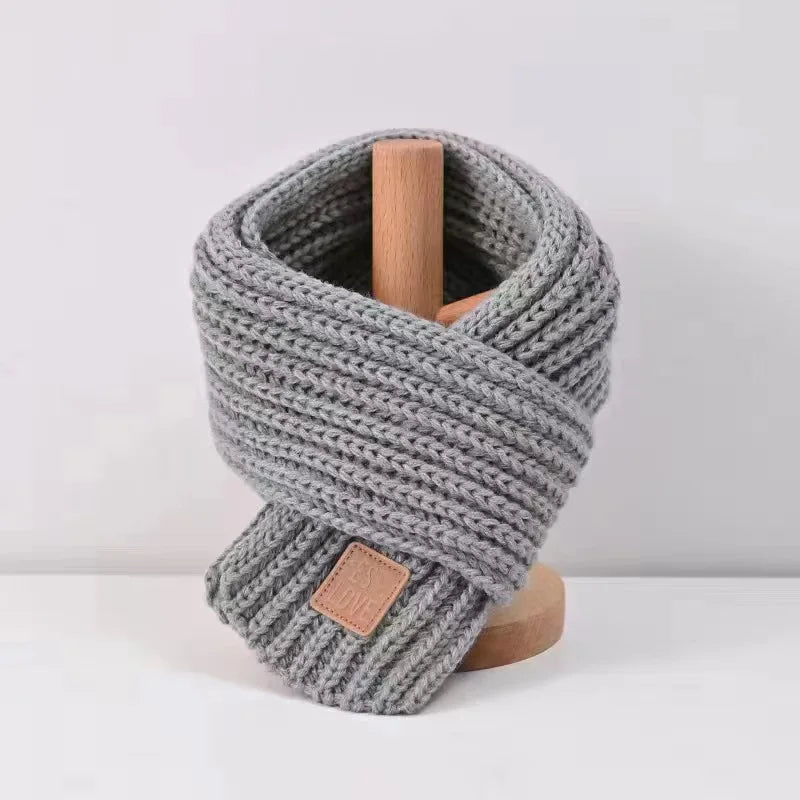 Multicoloured Unisex Winter Knitted Scarf