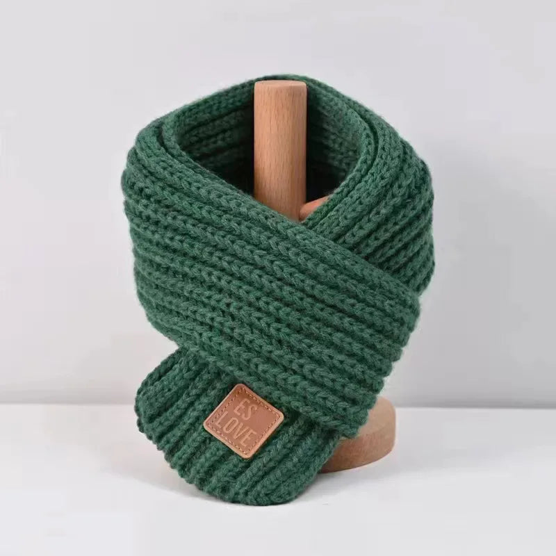 Multicoloured Unisex Winter Knitted Scarf