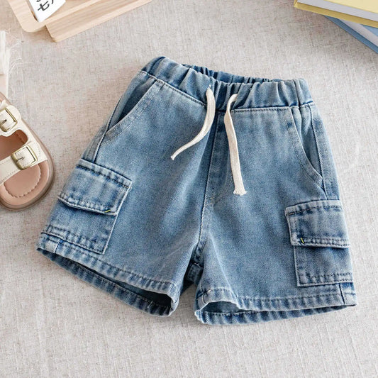 Boys Denim Cargo Shorts