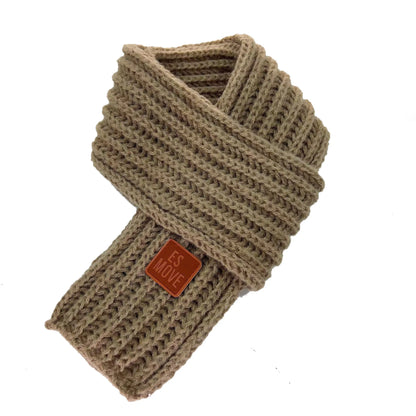 Multicoloured Unisex Winter Knitted Scarf