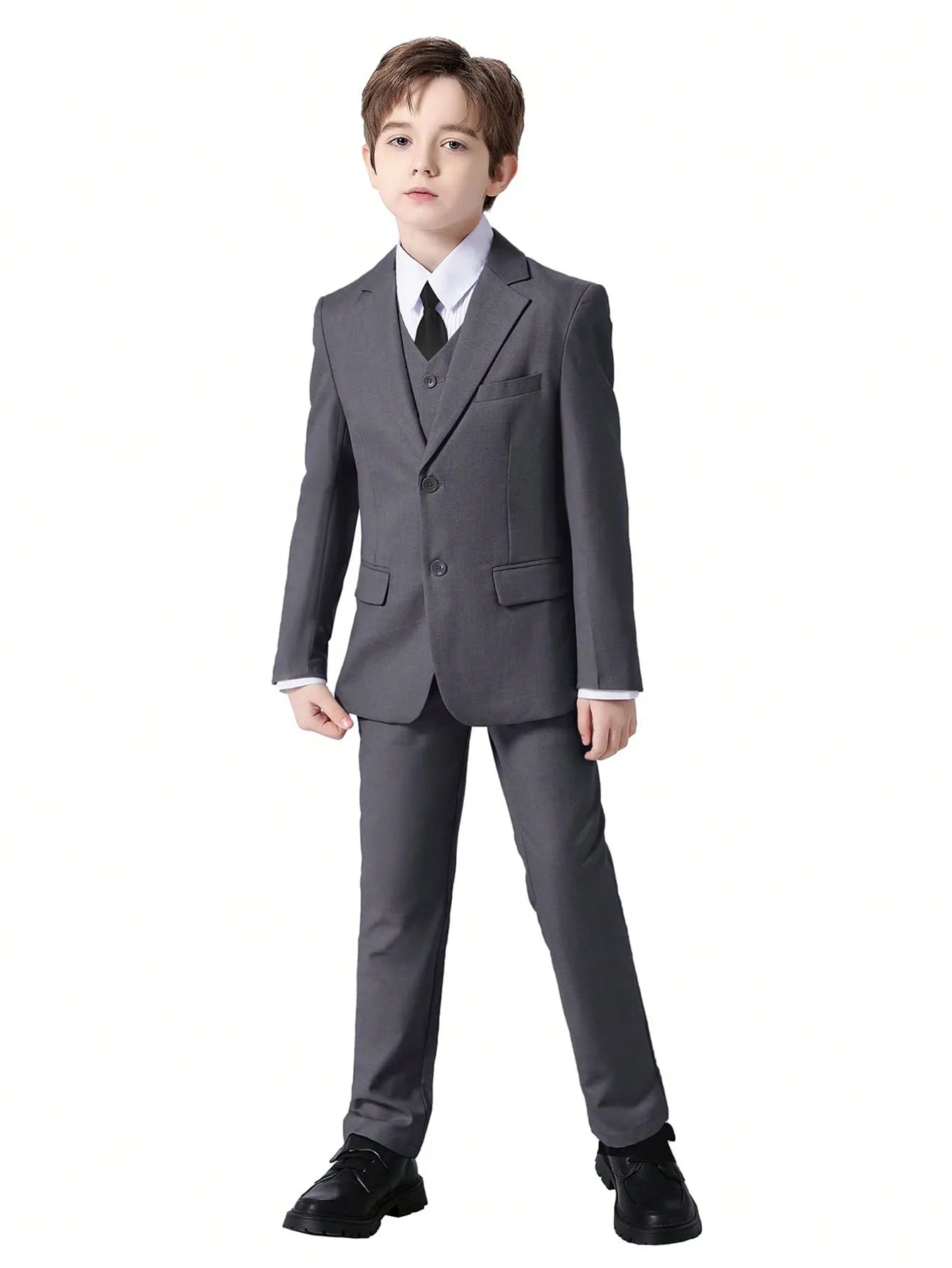 Boys Formal Suits 5 Piece Slim Fit Dresswear