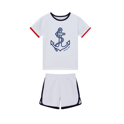Matching Anchor Summer Outfit Set for Girls & Boys