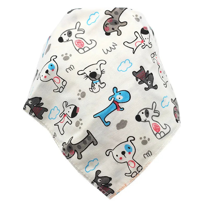 Baby Triangle Cotton Cartoon Bibs