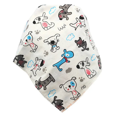 Baby Triangle Cotton Cartoon Bibs