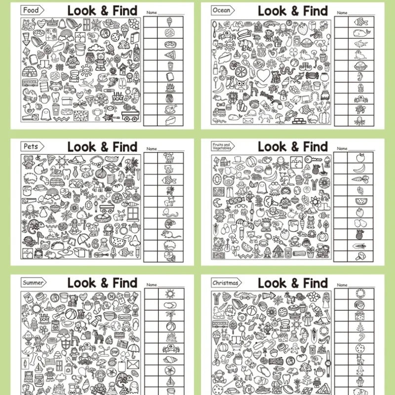 Find Items Coloring Books - Great for Thinking