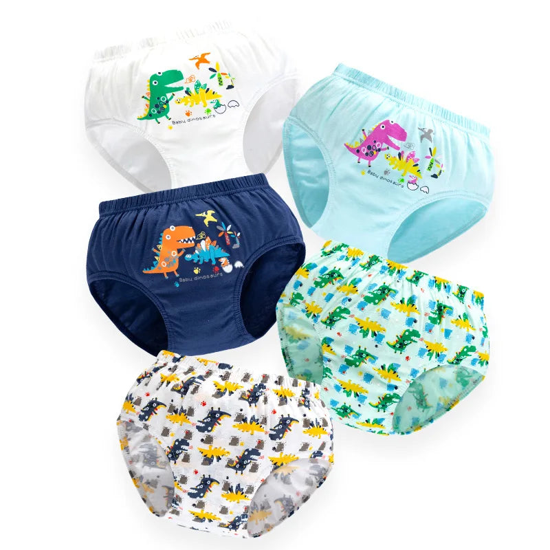 3 Pcs Children Dinosaur Cotton Underwear