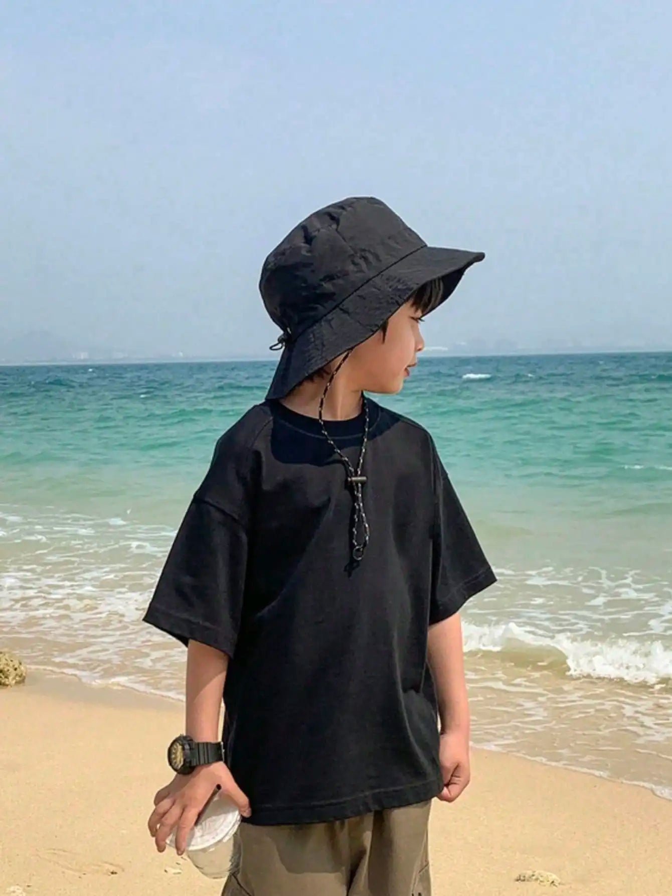 Adjustable Drawstring Bucket Hat Summer Outdoor Fun