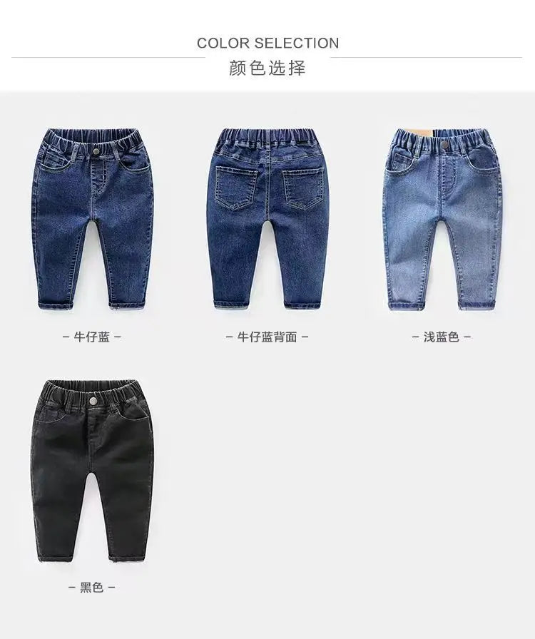 Boys Loose Thin Denim Long Pants