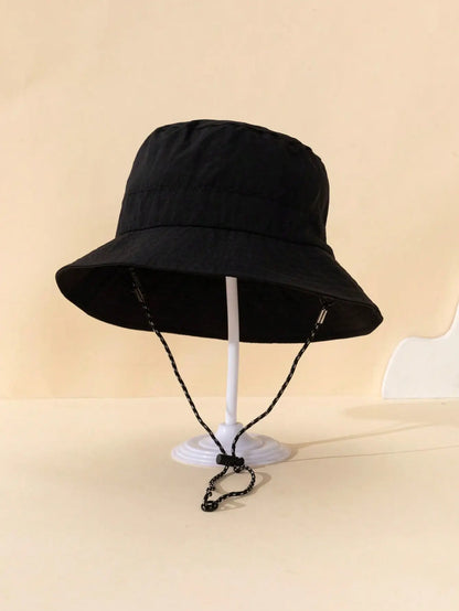 Adjustable Drawstring Bucket Hat Summer Outdoor Fun