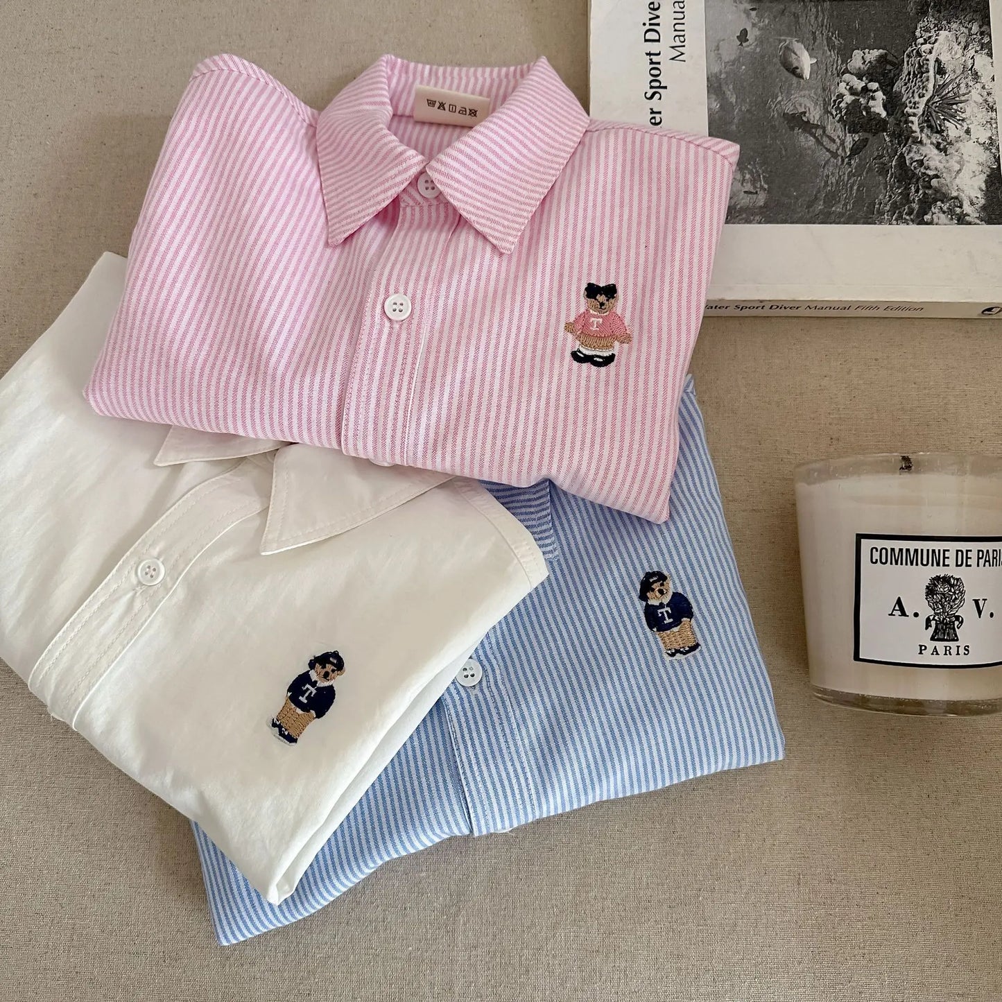 Spring Cartoon Boys & Girls Long Sleeve Blouses Shirts