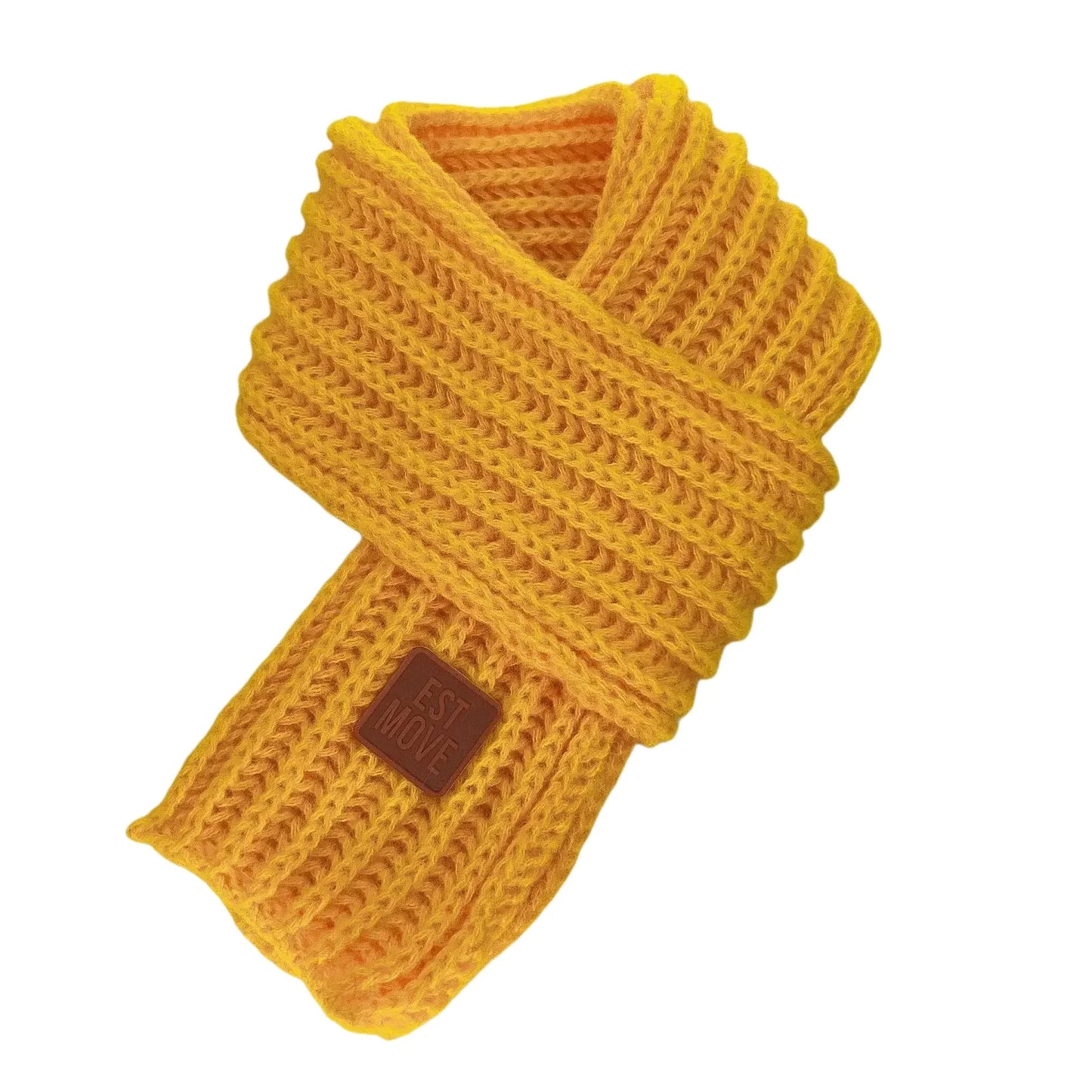 Multicoloured Unisex Winter Knitted Scarf
