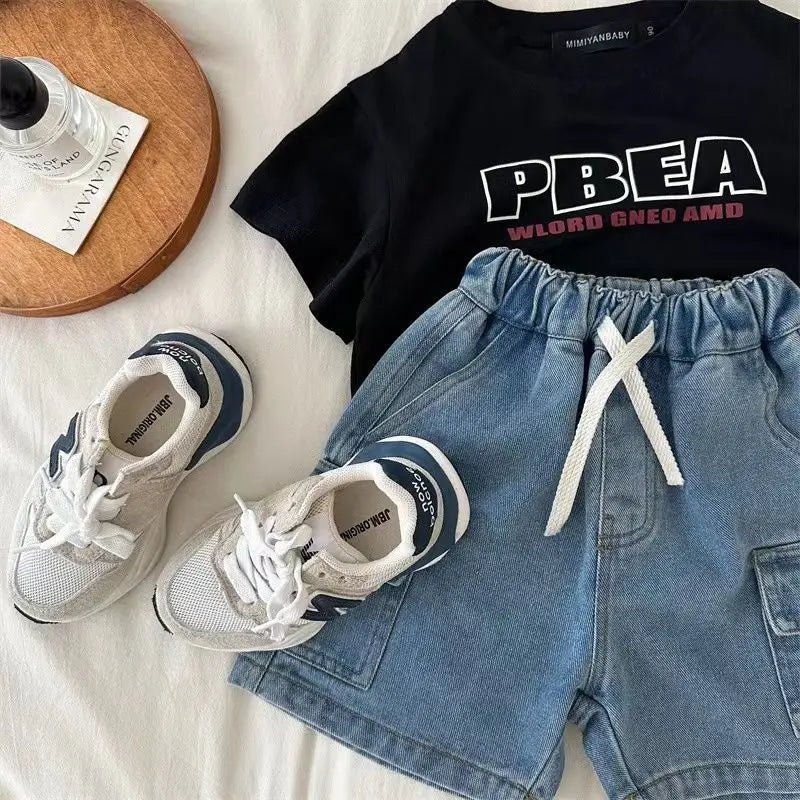 Boys Denim Cargo Shorts