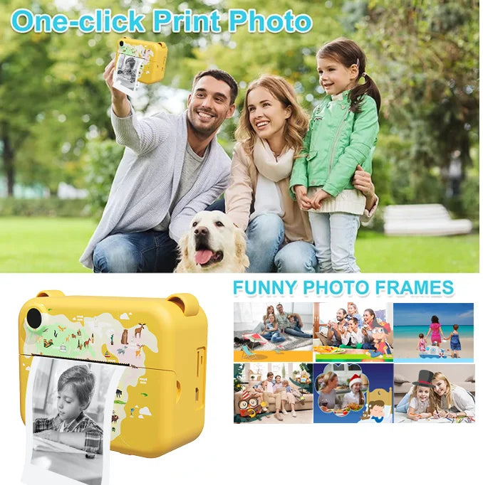 Kids Digital Camera Photography Instantly Prints Photos