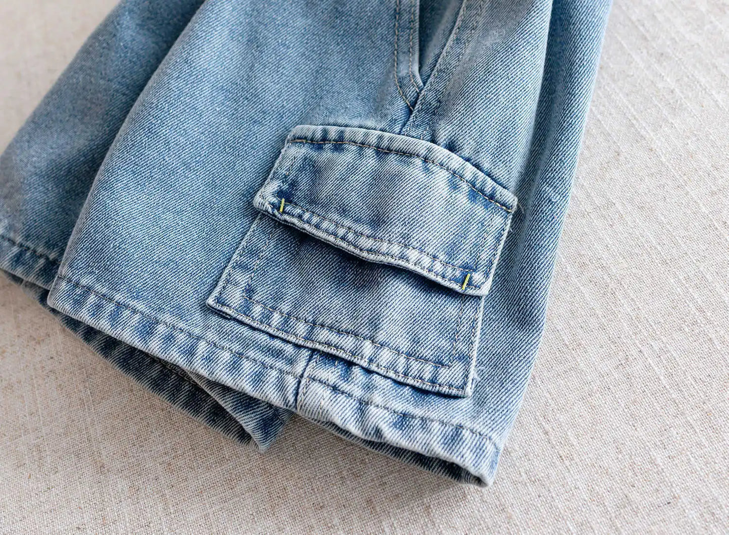 Boys Denim Cargo Shorts