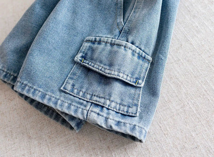 Boys Denim Cargo Shorts