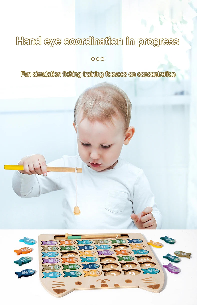 Fishing Game Toys - Alphabetical Fishes, Great for Learning ABC’s