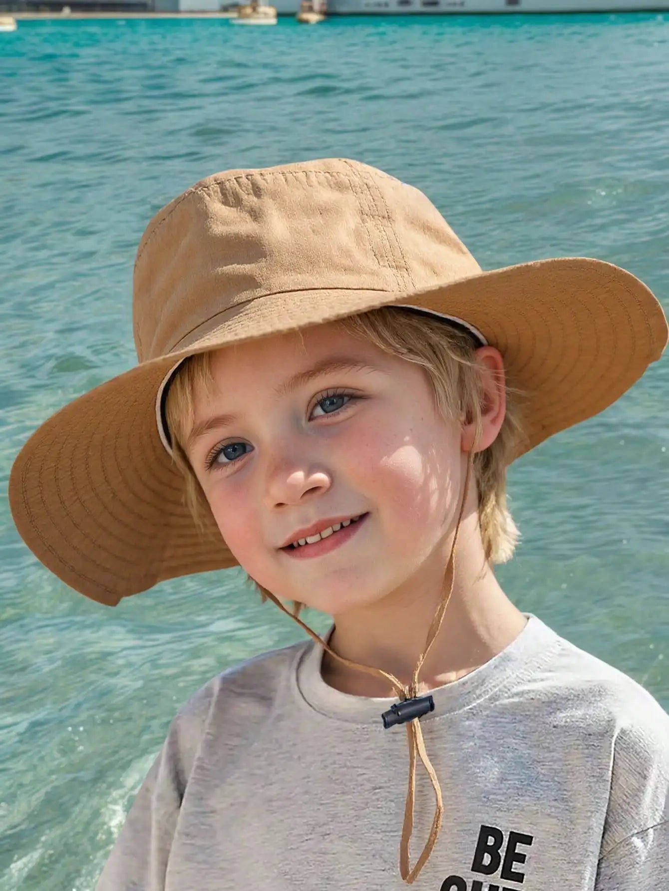 Adjustable Drawstring Bucket Hat Summer Outdoor Fun