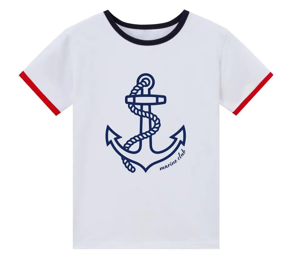 Matching Anchor Summer Outfit Set for Girls & Boys