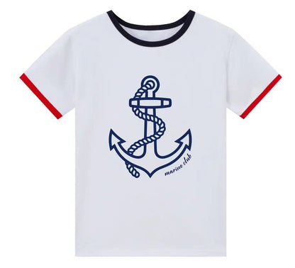 Matching Anchor Summer Outfit Set for Girls & Boys